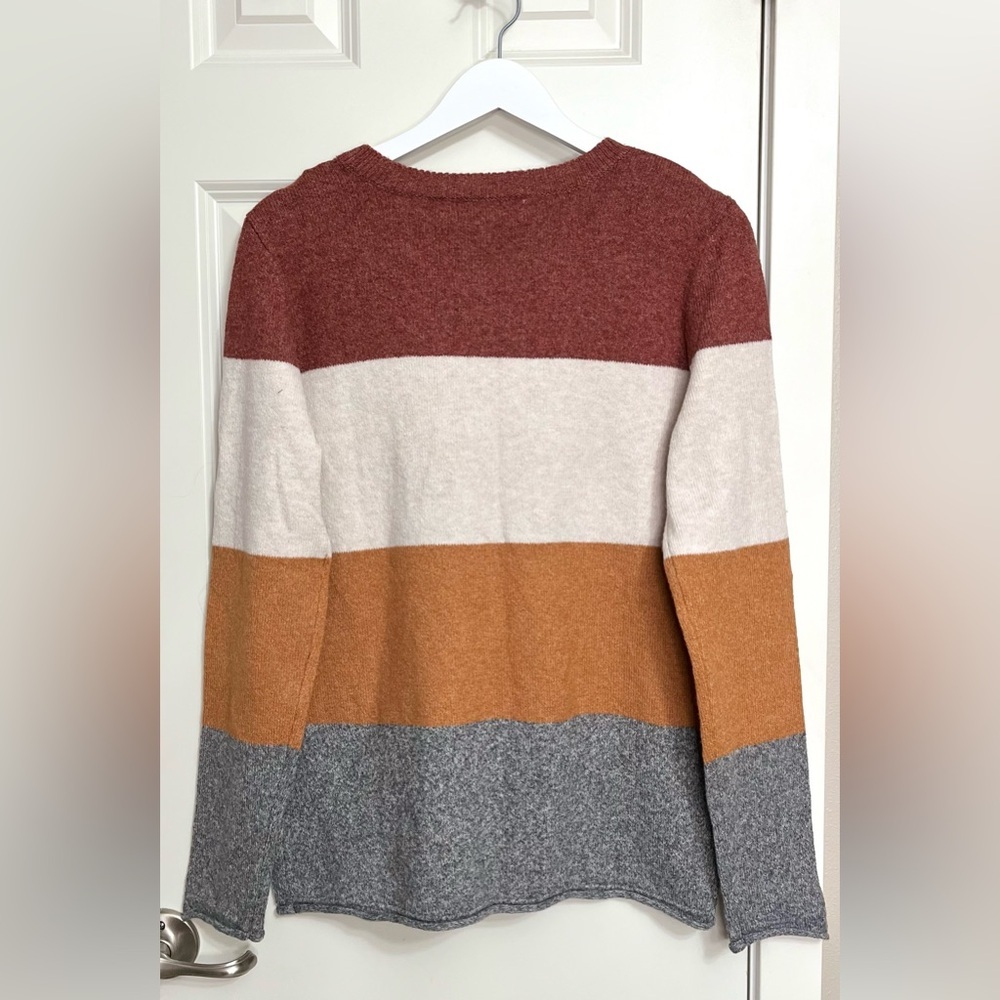 Pinque Color-Block Crewneck Sweater NWOT - Picture 2 of 3